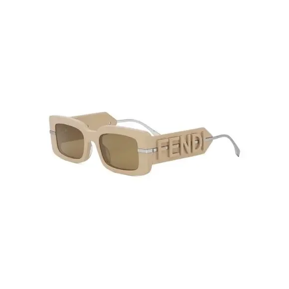 New! Fendi FE40133I 57E Fendigraphy Beige LogoArm  Sunglasses Authentic - Picture 7 of 12